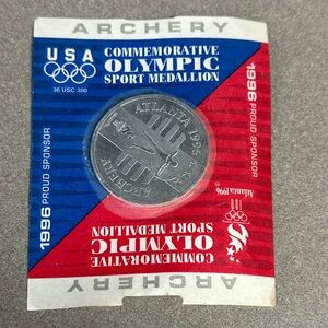 Atlanta 1996 Olympic Archery Medallion - Silver